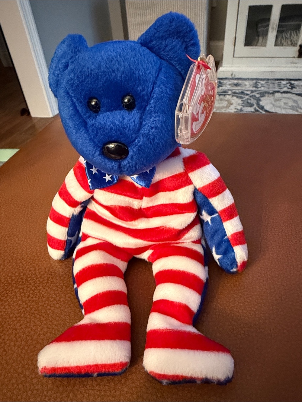 TY BEANIE BABIES LIBERTY BLUE FACE 2001